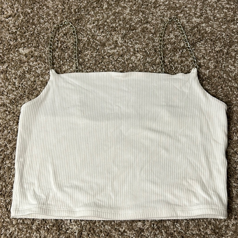 Garage chain strap tank top